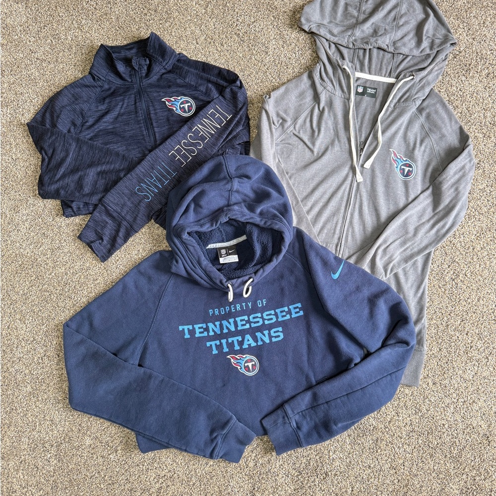 Titans NFL Team Apparel Navy Hoodie